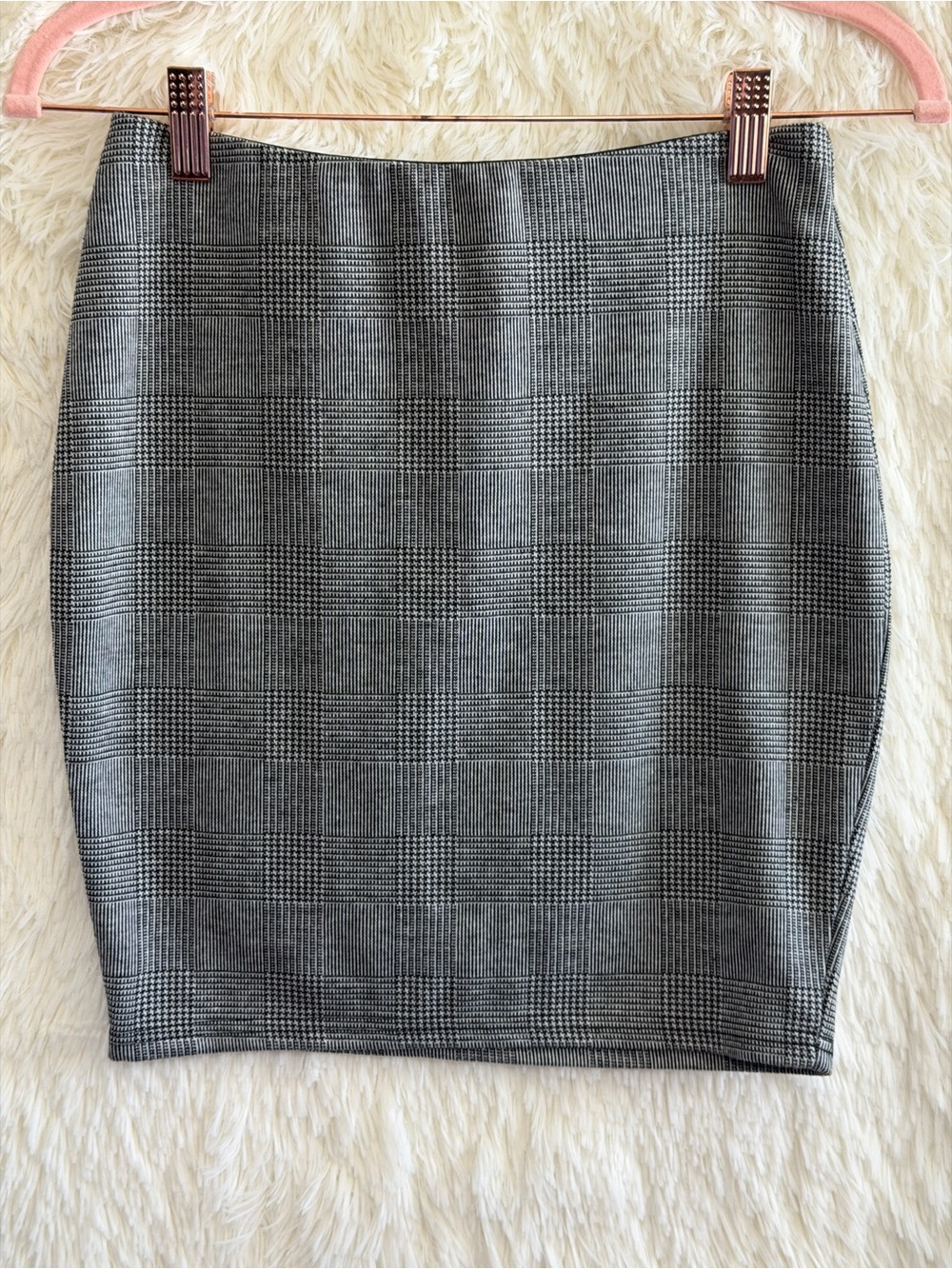 Revamped Womens Dark Academia Plaid Mini Skirt Size M Grey 90s Preppy Whimsigoth